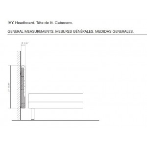 Cabecero Ivy Joquer. Cabeceros cómodos de diseño moderno para tu dormitorio.