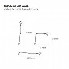 Aplique Tolomeo wall LED Artemide