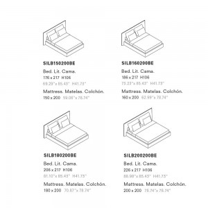 Cama Silence suelo Joquer. Camas cómodas de diseño moderno para tu dormitorio.