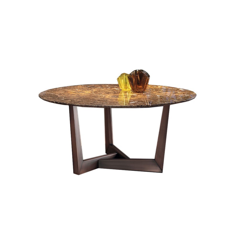 Mesa fija Art de cerámica o mármol. Mesa ideal para salón. Bonaldo.