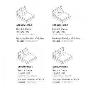 Cama Serene suelo Joquer. Camas cómodas de diseño moderno para tu dormitorio.