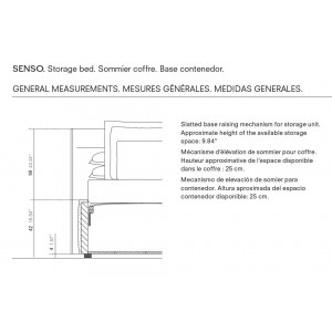 Cama Senso suelo Joquer. Camas cómodas de diseño moderno para tu dormitorio.