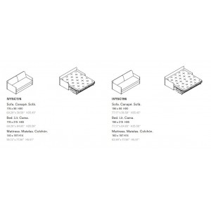 Sofá Cama Ivy Joquer. Sofás camas de diseño moderno para tu dormitorio.