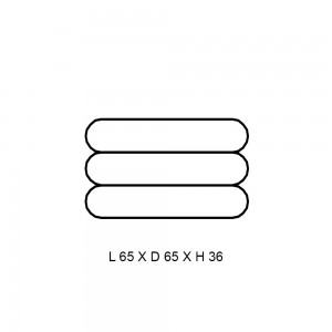 Pouf Bingo modular para dormitorio de Softline. Sillones y pouf de diseño.