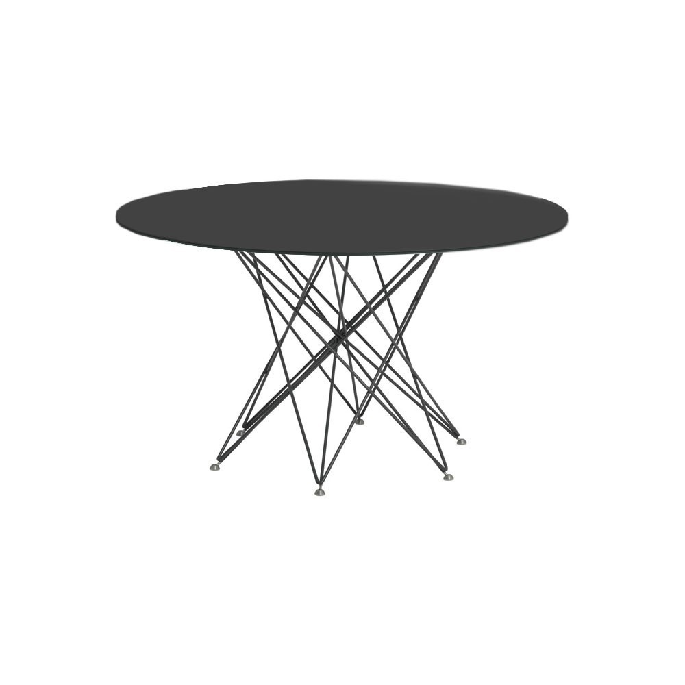 Mesa Octa redonda de Bonaldo. Diseño italiano en variedad de acabados.
