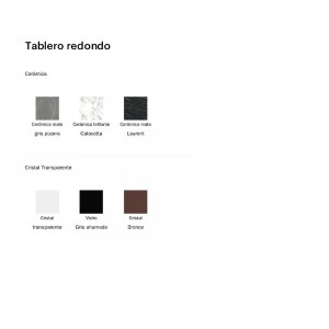 Mesa Octa redonda de Bonaldo. Diseño italiano en variedad de acabados.