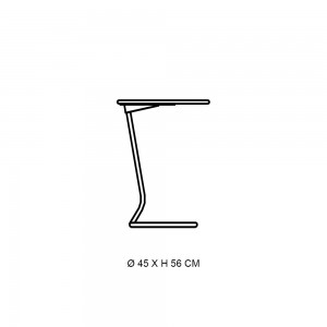 Mesa auxiliar Boggie de Softline. Mesas auxiliares de diseño nórdico.