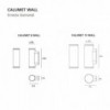 Aplique Calumet wall Artemide. Diseño simple y minimalista en blanco o gris.