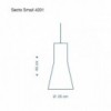 Lampara Colgante moderna Secto Small 4201