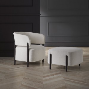 Puff RC Wood Blasco&Vila. Puff de diseño moderno para salón. Colección RC Wood.