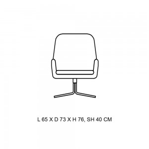 Silla Coco Giratoria de Softline. Sillas modernas para comedor. Muebles de diseño.