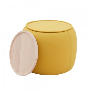 Pouf moderno Conga para salón de Softline. Butacas y poufs de diseño nórdico.