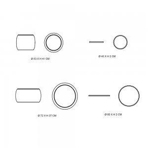 Pouf moderno Conga para salón de Softline. Butacas y poufs de diseño nórdico.