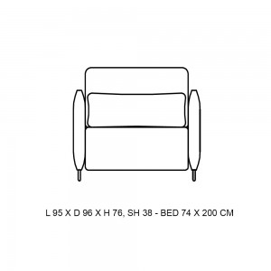 Sillón Cord Softline. Sillones y sofacamas de diseño nórdico. Muebles modernos.