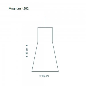 Lampara Colgante moderno Secto Magnum 4202