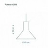 Lampara Colgante moderno Secto Puncto 4203
