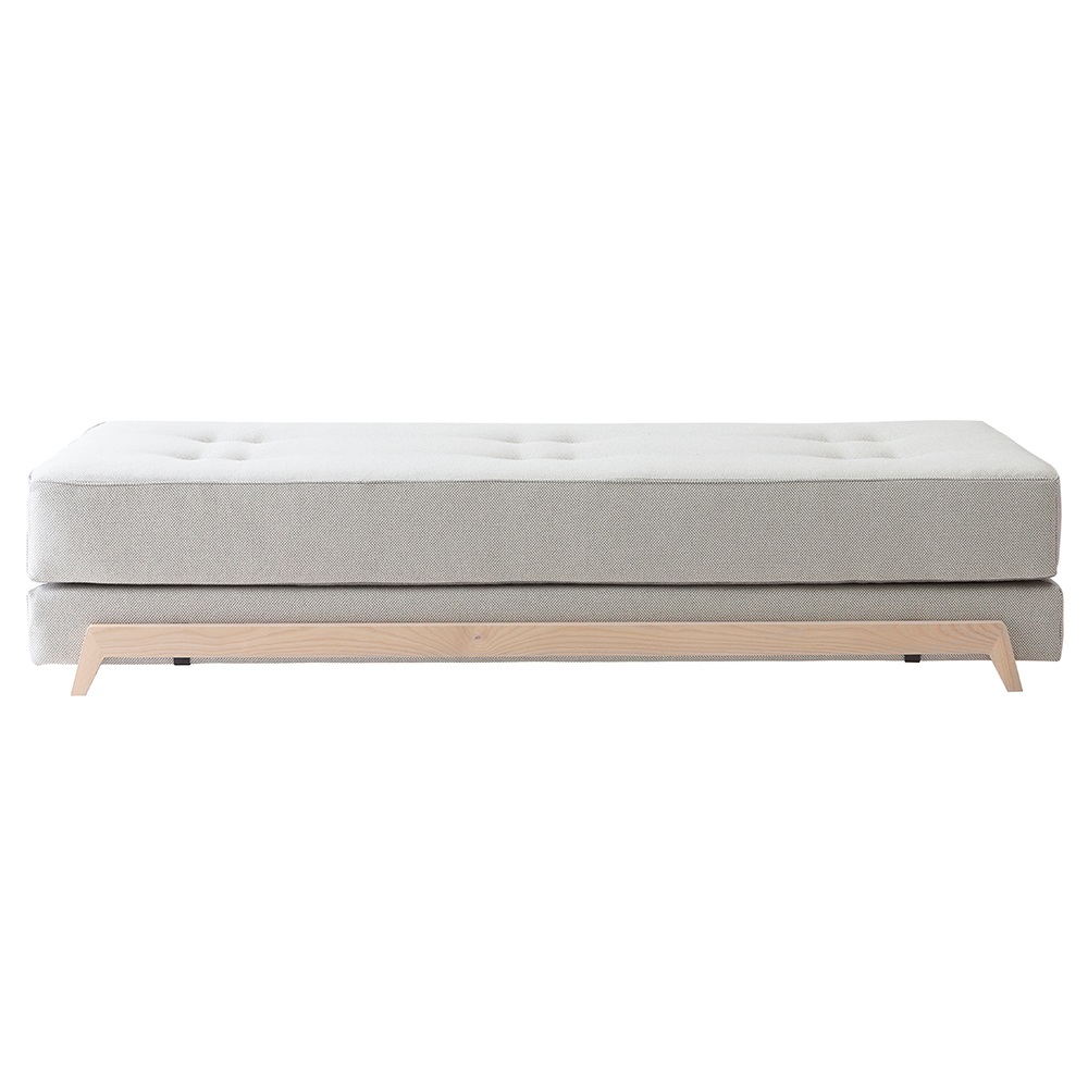 Sofá cama elegante Frame para dormitorio de Softline. Sofacamas de una y dos plazas.