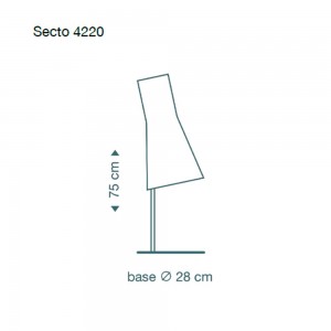 Lampara de mesa moderna Secto 4220