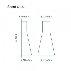 Aplique moderno de pared Secto 4230