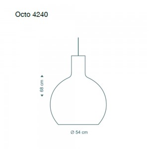Lampara colgante moderno Secto Octo 4240