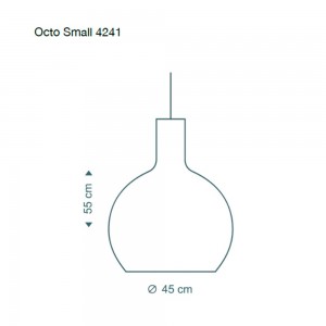 Lampara suspensión moderna Secto Small Octo 4241