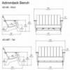Banco Adirondack de Loll Designs. Productos hechos con material reciclado.