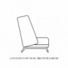 Sofá cama de diseño moderno y atractivo Jason para dormitorio de Softline.