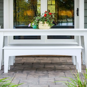 Banco Alfresco de Loll Designs. Productos hechos con material reciclado.