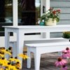 Banco Alfresco de Loll Designs. Productos hechos con material reciclado.