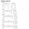 Banco Alfresco de Loll Designs. Productos hechos con material reciclado.