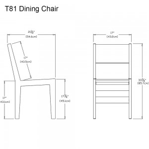 Silla de comedor T81 de Loll Designs. Productos hechos con material reciclado.
