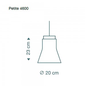 Lámpara suspención moderna Secto Petite 4600