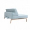 Sofá cama Lazy de Softline de una plaza de diseño nórdico para dormitorio o salón.
