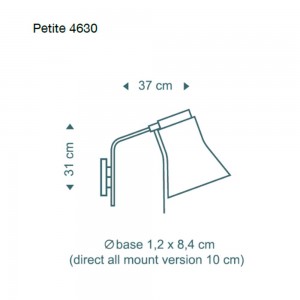 Lampara de pared moderna Secto Petite 4630