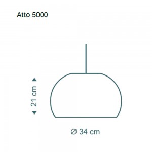Lampara suspensión moderno Secto Atto 5000