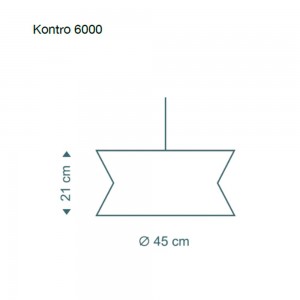 Lampara suspensión moderno Secto Kontro 6000