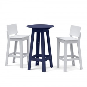 Taburete Fresh Air con respaldo de Loll Designs. Productos hechos con material reciclado.