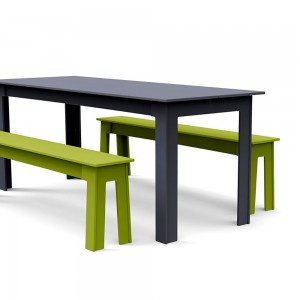Mesa Fresh Air rectangular de Loll Designs. Productos hechos con material reciclado.
