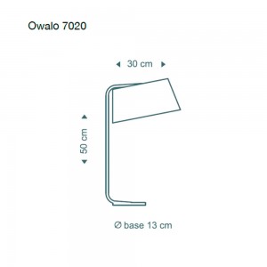 Lampara de mesa moderna Secto Owalo 7020
