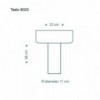 Lampara de mesa moderna Secto Teelo 8020