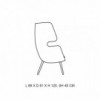 Butaca Moai de Softline. Butacas y sillones contemporáneos de diseño nórdico.