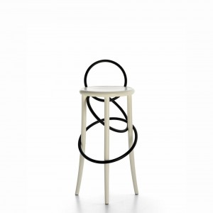Taburete alto Cirque Two Tone de GTV Thonet Vienna. Taburetes de diseño.
