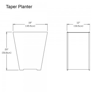 Macetero Taper de Loll Designs. Productos hechos con material reciclado.