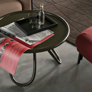 Mesa Auxiliar Arch Madera de GTV Thonet Vienna. Mesitas para salón de diseño.