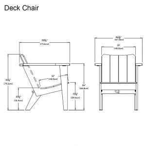 Silla Deck de Loll Designs. Productos hechos con material reciclado.
