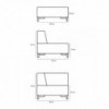 Sofá modular Planet para salón de Softline. Sofá modular de diseño nórdico.
