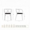 Butaca Brezel de GTV Thonet Vienna. Sillas de madera con asiento tapizado.