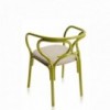 Butaca Brezel de GTV Thonet Vienna. Sillas de madera con asiento tapizado.