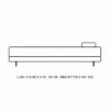 Sofá cama elegante Shine para dormitorio de Softline. Sofacamas de una y dos plazas.