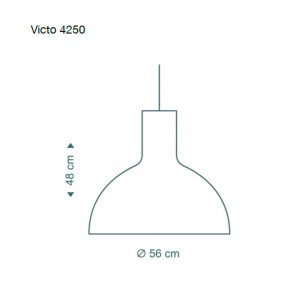 Lampara suspensión moderna Secto Small Victo 4250
